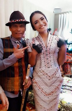Korem Sihombing with Maria Calista Pasaribu